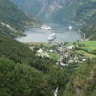 Geiranger (Fiordi norvegesi)... vista dal Dalsnibba