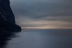 Geiranger-Fjord in the fog