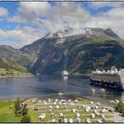 Geiranger-Fjord; Norwegen Camper-Reise Juli 2018