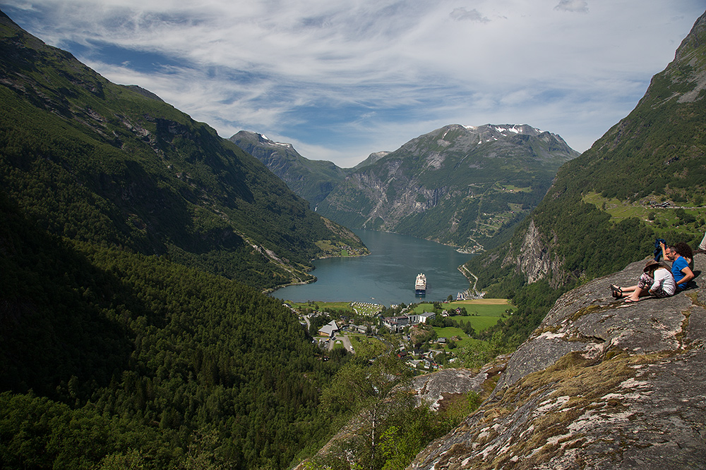 Geiranger Fjord später am Tag