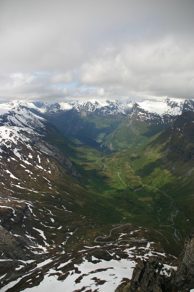 Geiranger Fjord von der Dalsnibba