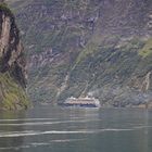 Geiranger - Mein Schiff verläßt den Fjord