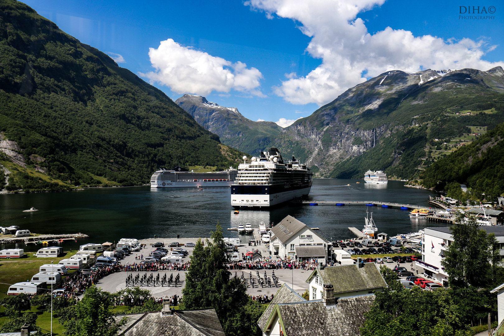 Geirangerfjord Hafen Foto & Bild landschaft, berge, natur Bilder auf