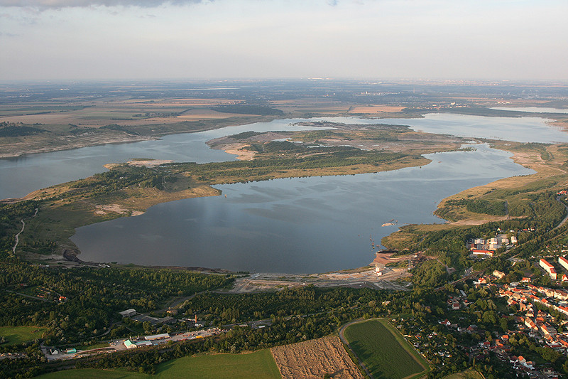 Geiseltalsee von oben