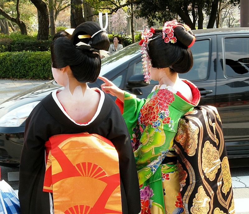 "Geisha" und "Maiko" in Kyoto