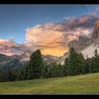 Geisleralm Abendrot