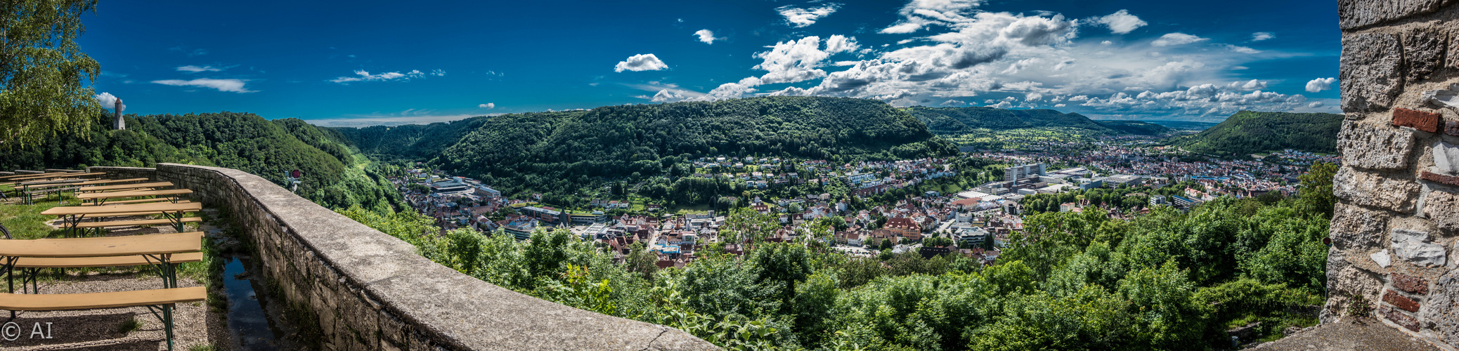 Geislingen Steige von der Burg Helfenstein