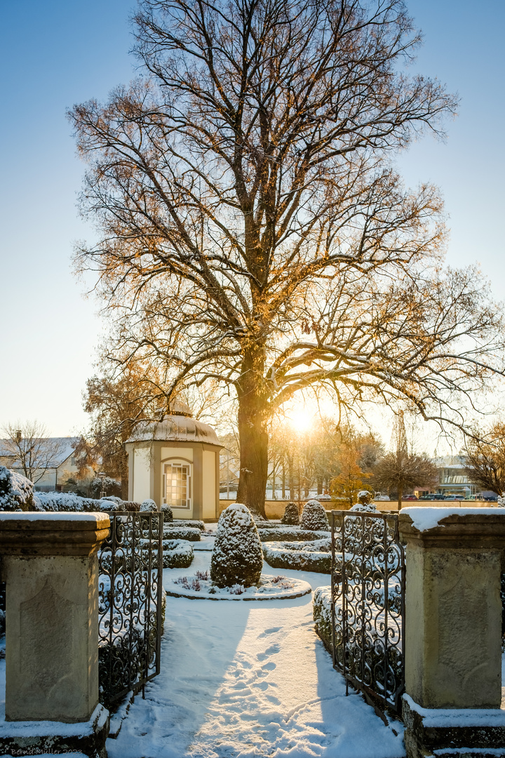 Geislinger Schlossgarten im Winter