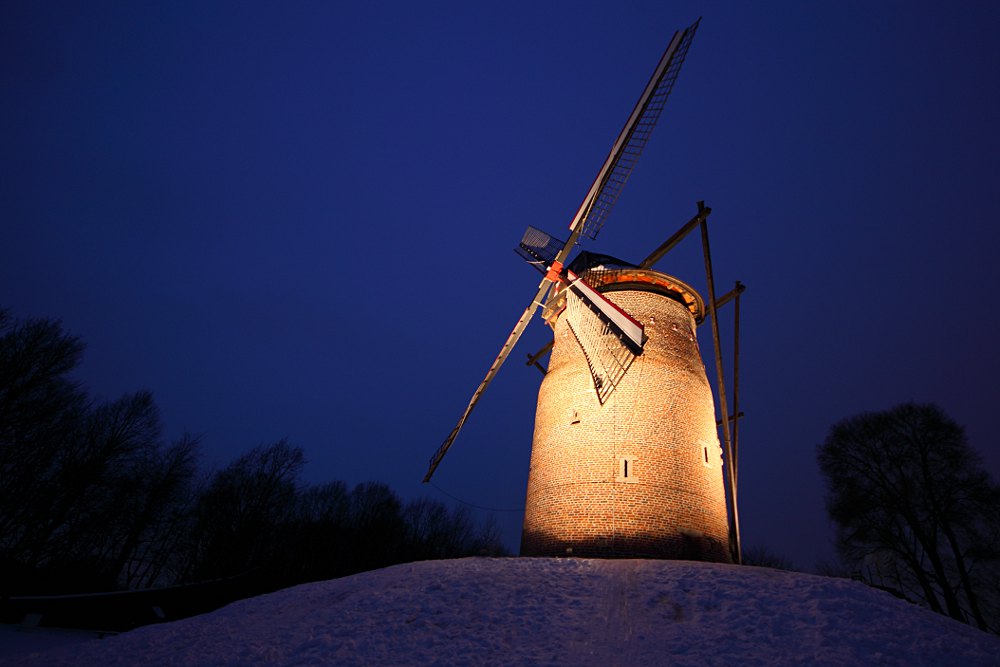 Geismühle bei Nacht