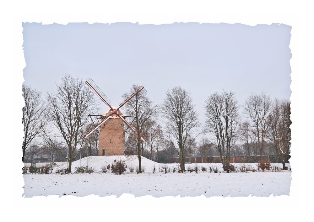 Geismühle im Niederrhein - Winter