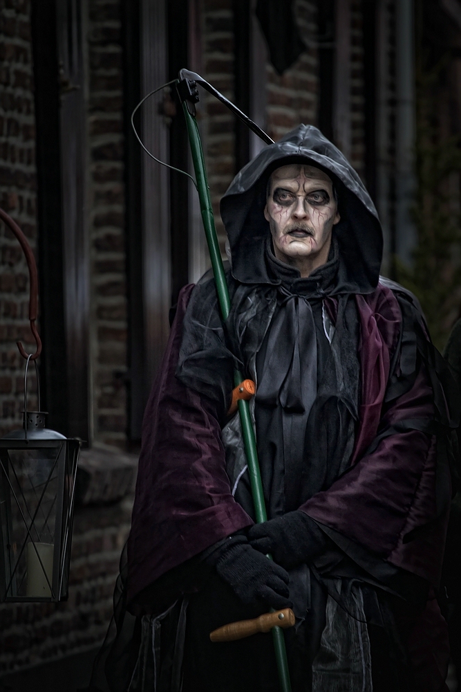 Geist der zukünftigen Weihnacht Foto & Bild szene, historisch