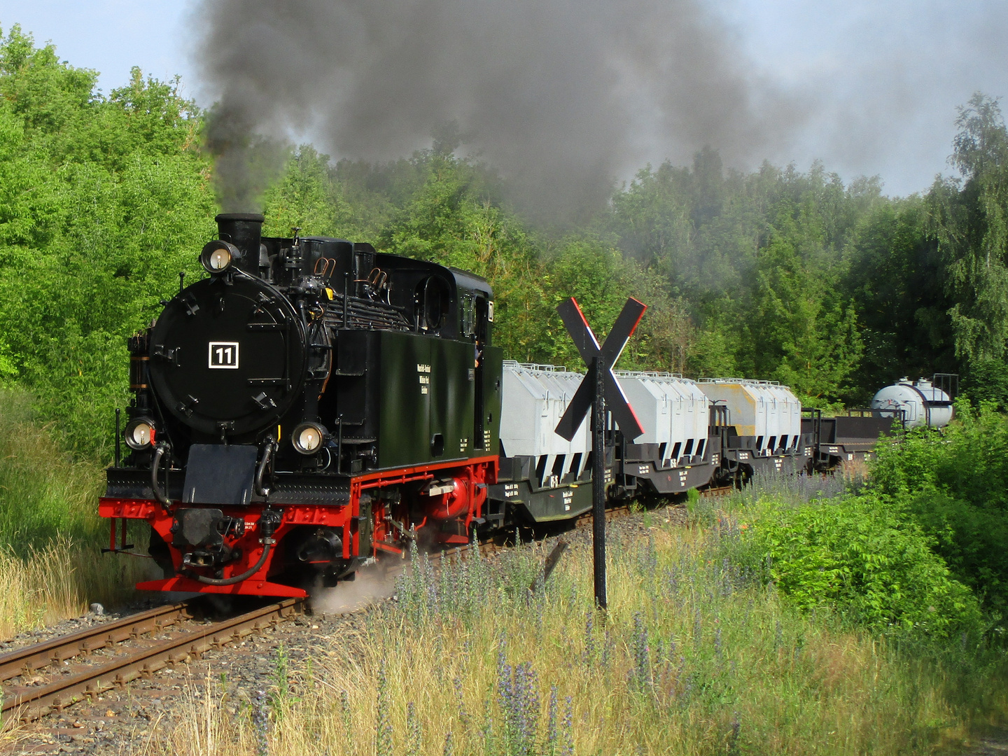 Geisterzüge bei der Mansfelder Bergwerksbahn.