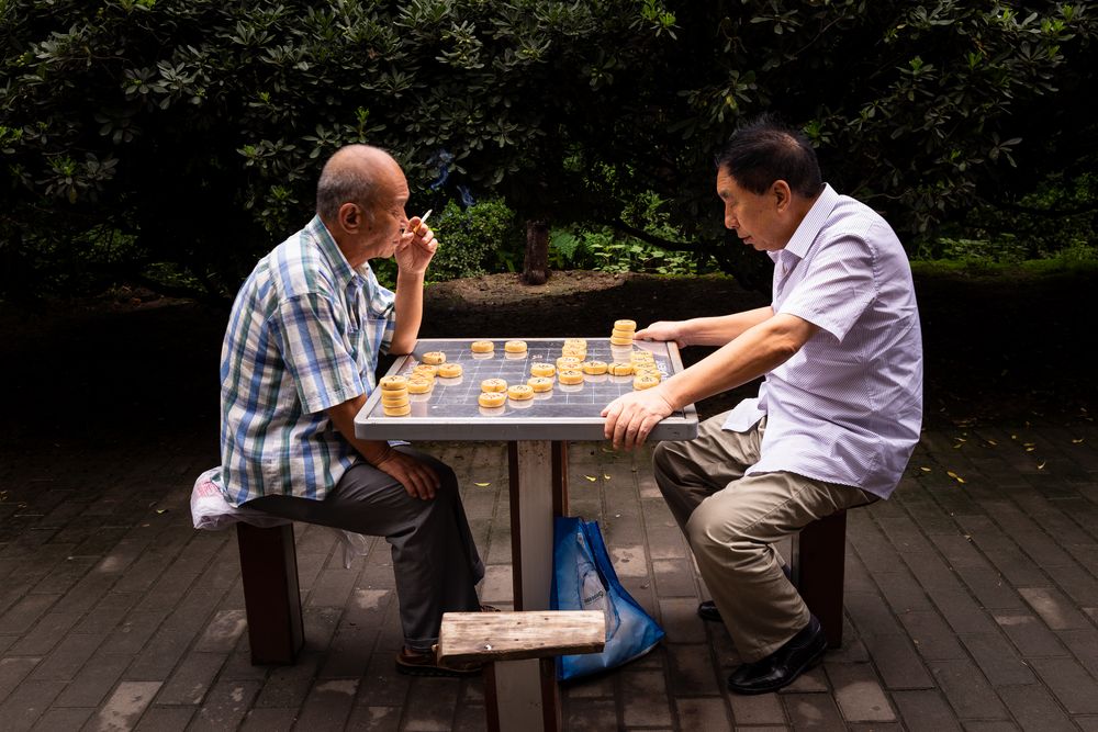 Geistige Entspannung bei der chinesischen Schachvariante