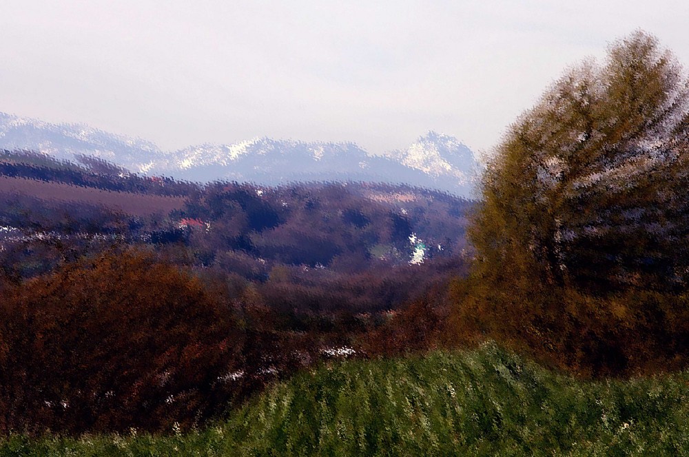 " gekräuselte landschaft "