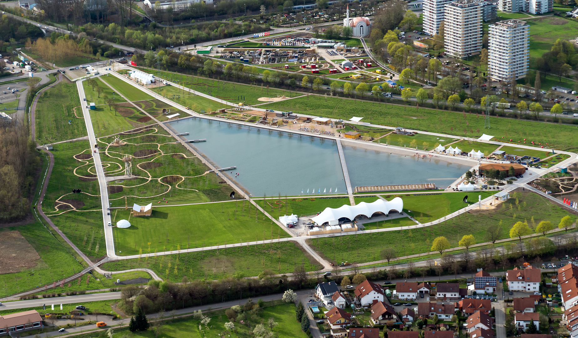 Gelände der Landes- Gartenschau in Lahr 