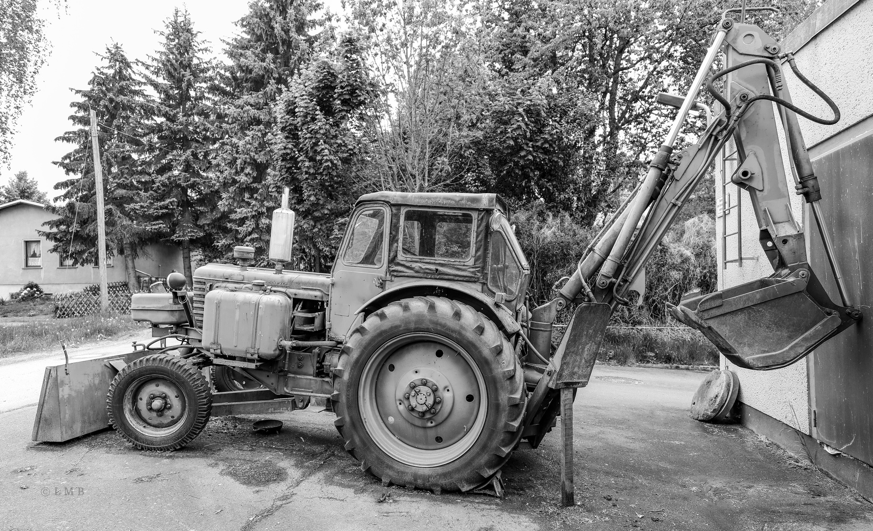 Geländegängige Baumaschine