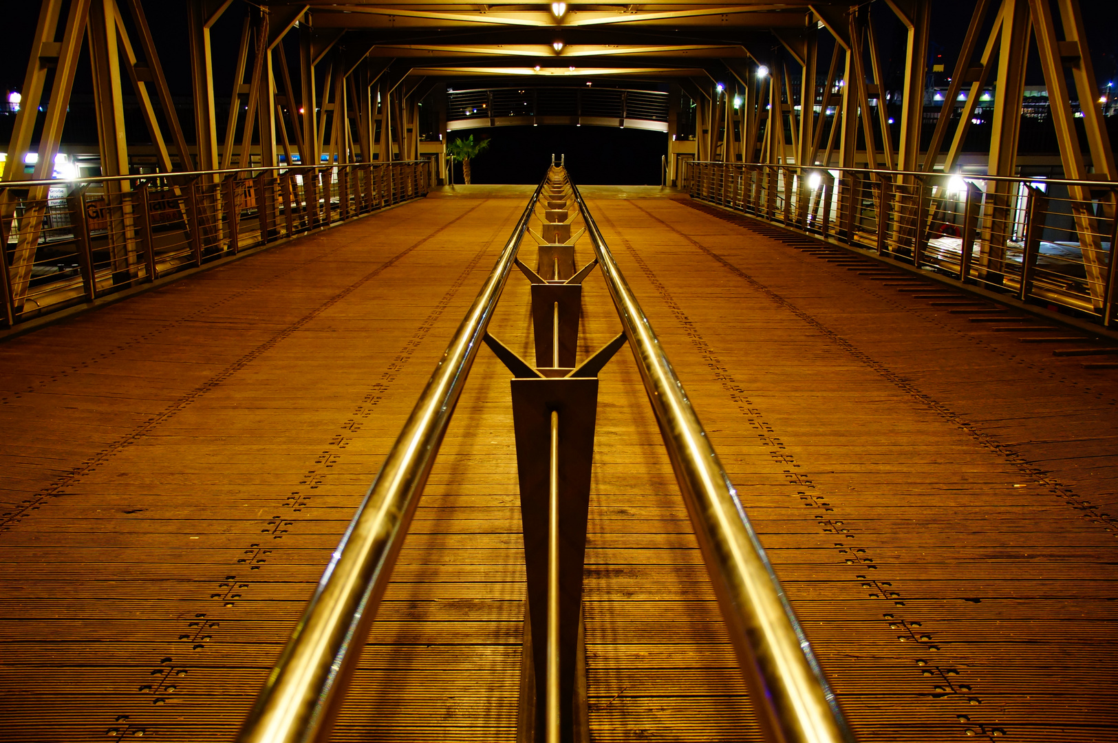 Geländer am Hafen