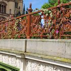 Geländer Brücke  Blumen