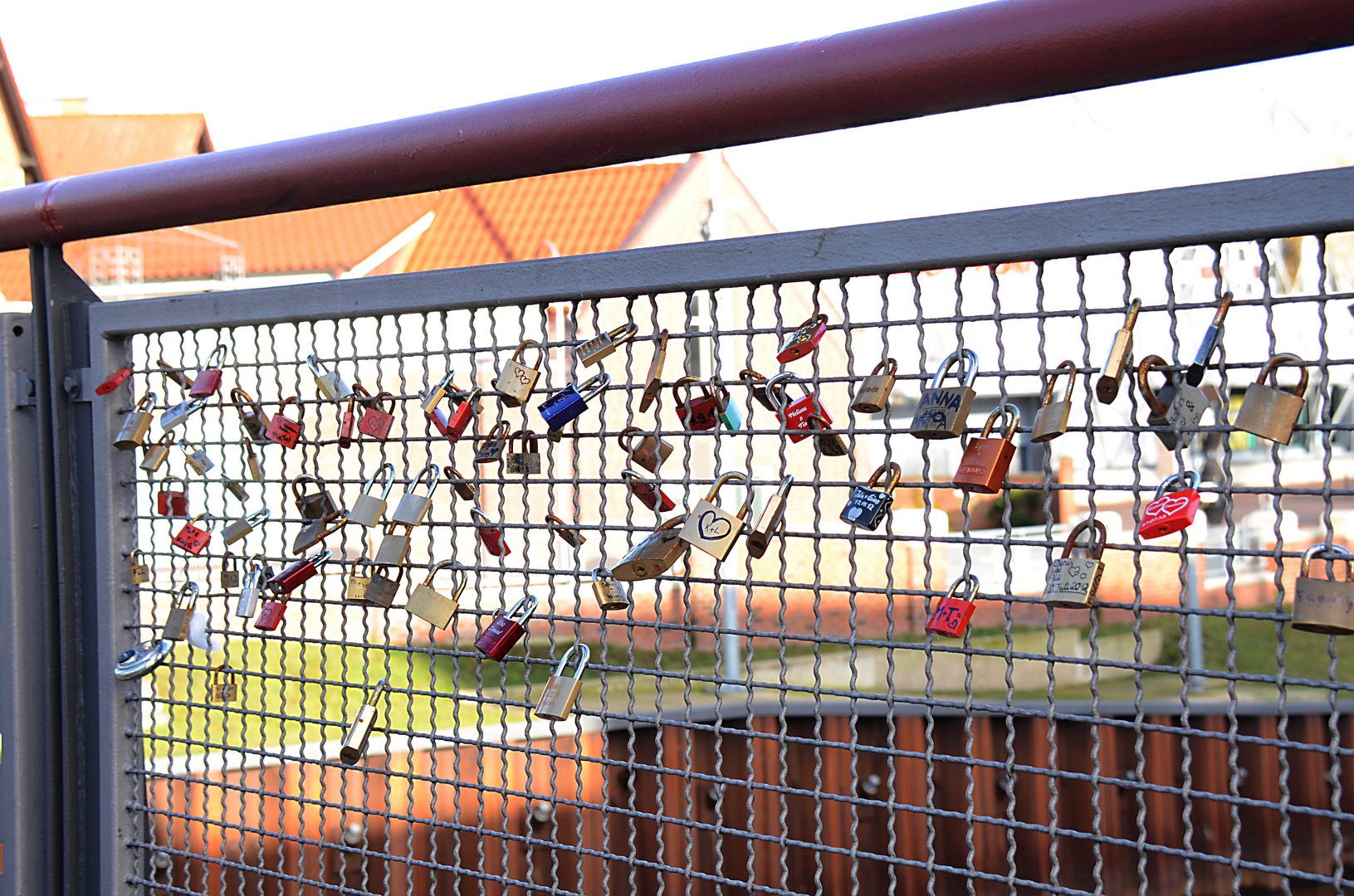 Geländer der Hubbrücke