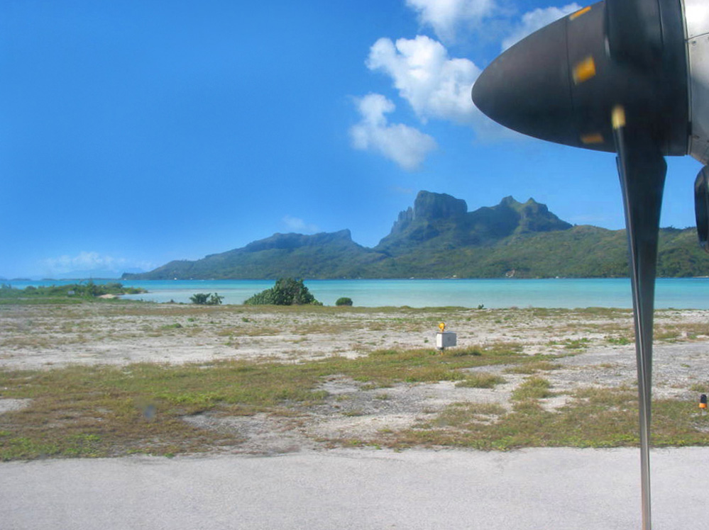 gelandet - auf Bora Bora