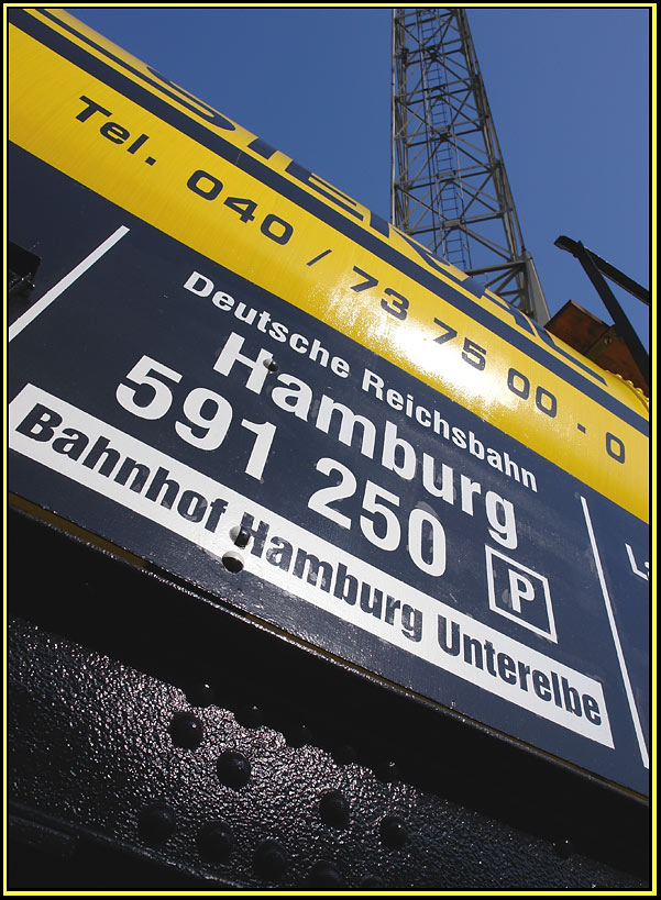 Gelb - vom Bahnhof Hamburg Unterelbe