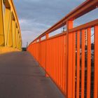Gelbe Brücke Mannheim im Abendlicht