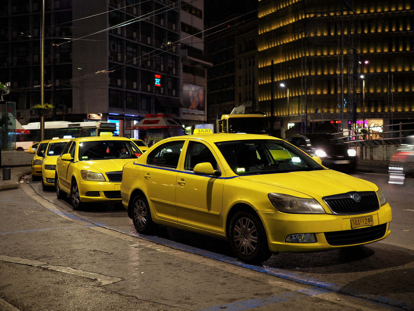 Gelbe Taxis