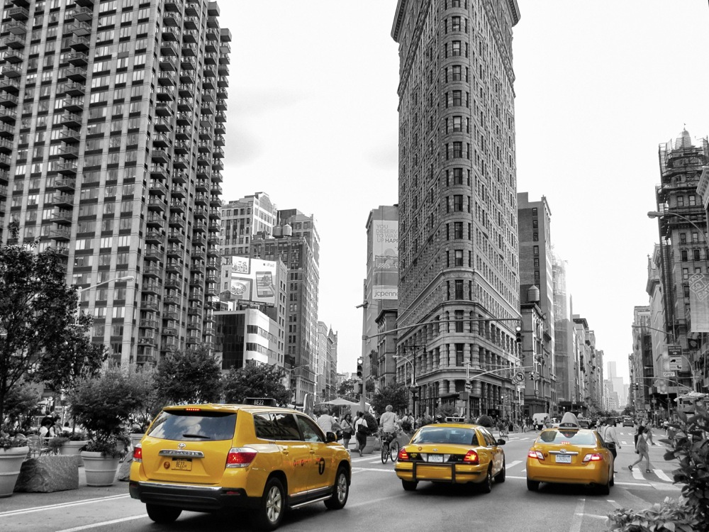 Gelbe Taxis New York 8 - Flatiron