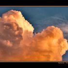 gelbe Wolke vor dem Regen