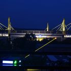 gelber Laserstrahl für die Meisterfeier BVB 2011