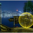 Gelber Orb am Zürichsee