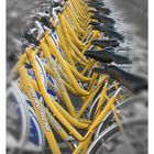 Gelbes Fahrrad in La Rochelle