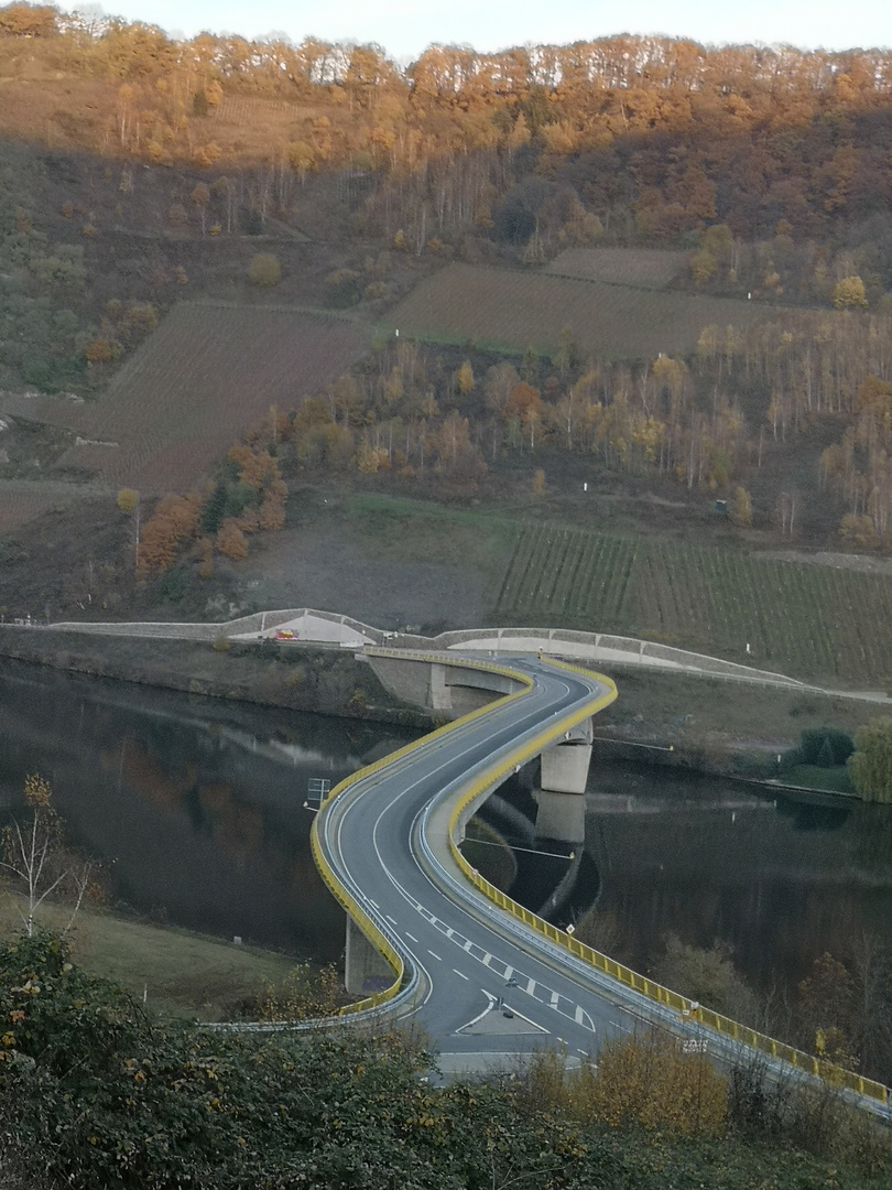 Gelbes Fragezeichen im Moseltal