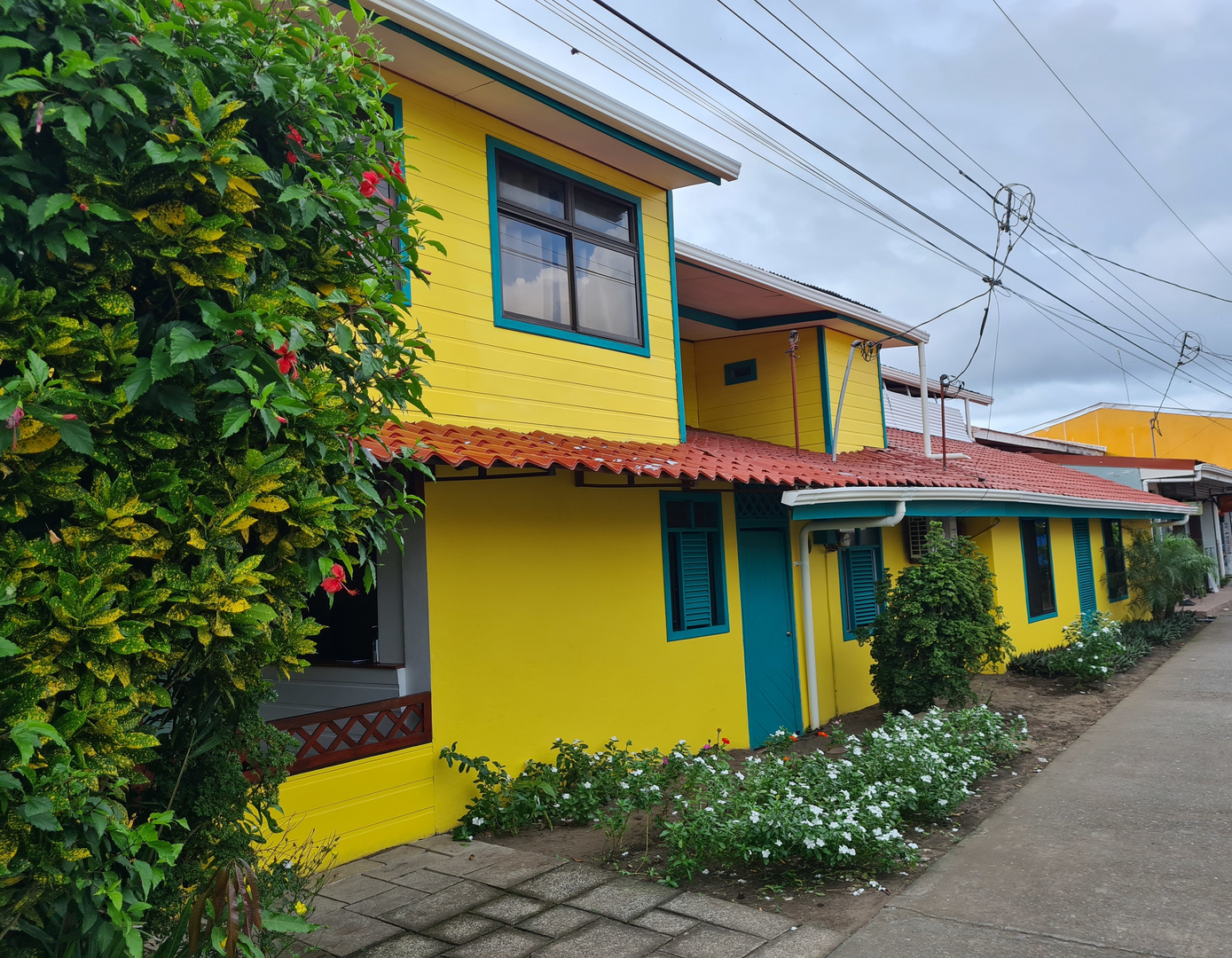 Gelbes Haus in Tortuguero Costa Rica