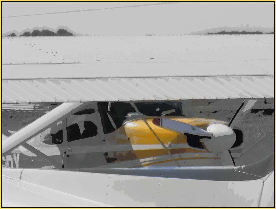 GELB...ist selten bei einer Cessna 172.