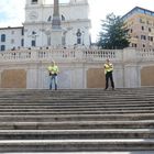 "Gelbwesten" auf der Spanischen Treppe in Rom