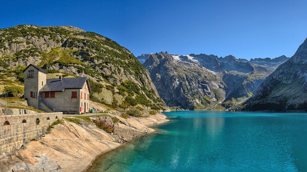 Gelmersee mit Wärterhaus...