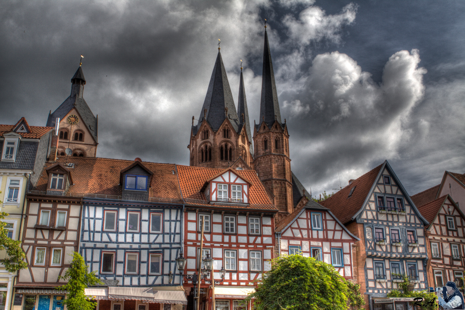 Gelnhausen in HDR Foto & Bild architektur, stadtlandschaft