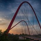 Gelsenkirchen - Doppelbogenbrücke im Nordsternpark