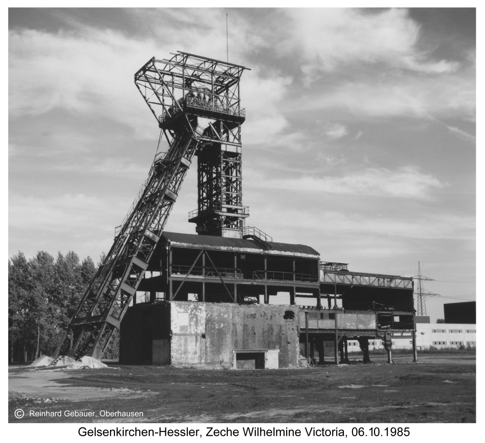 Gelsenkirchen-Hessler, Zeche Wilhelmine Victoria, 1985