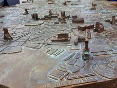 Gelsenkirchen im Masstab 1:6000 auf Bronzeplatte