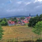 gemähte Wiese beim Nachbarn