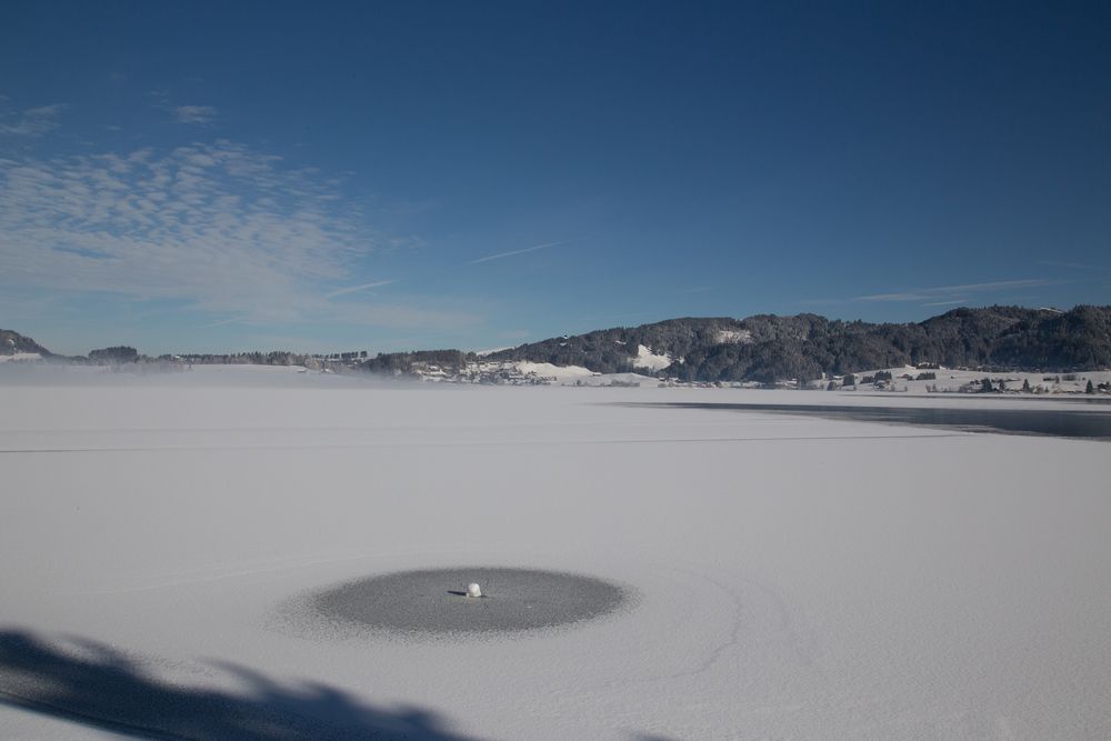 Gemälde auf dem Sihlsee