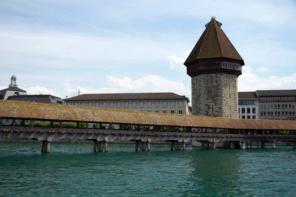 Gemälde der Kapell-Brücke in Luzern
