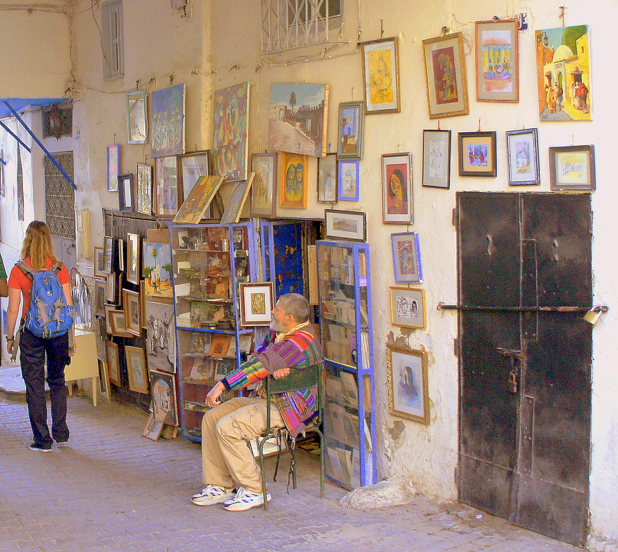Gemälde-Galerie in Tanger ...