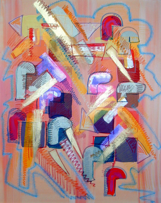 Gemälde "Klabauter-Frau" 100 x 80 cm