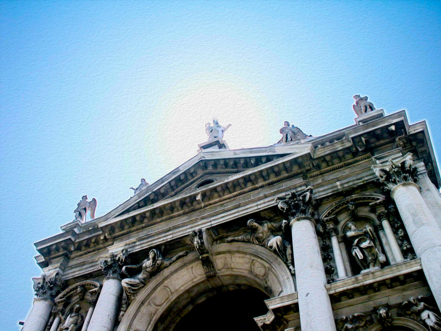 Gemälde nach Fotovorlage - Basilika