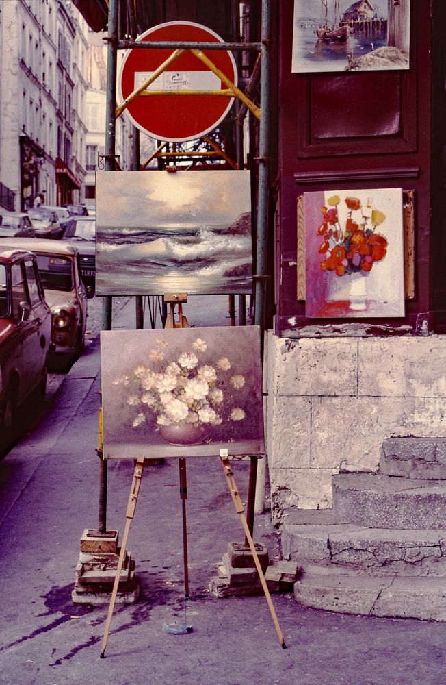 Gemälde und Einbahnstrassen