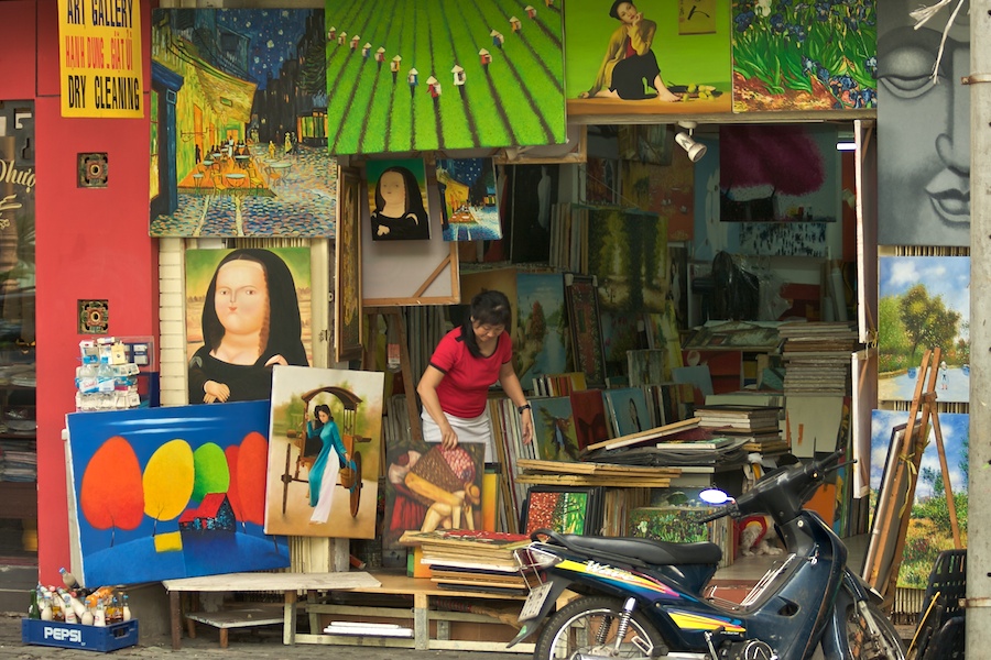 Gemäldegalerie in Saigon