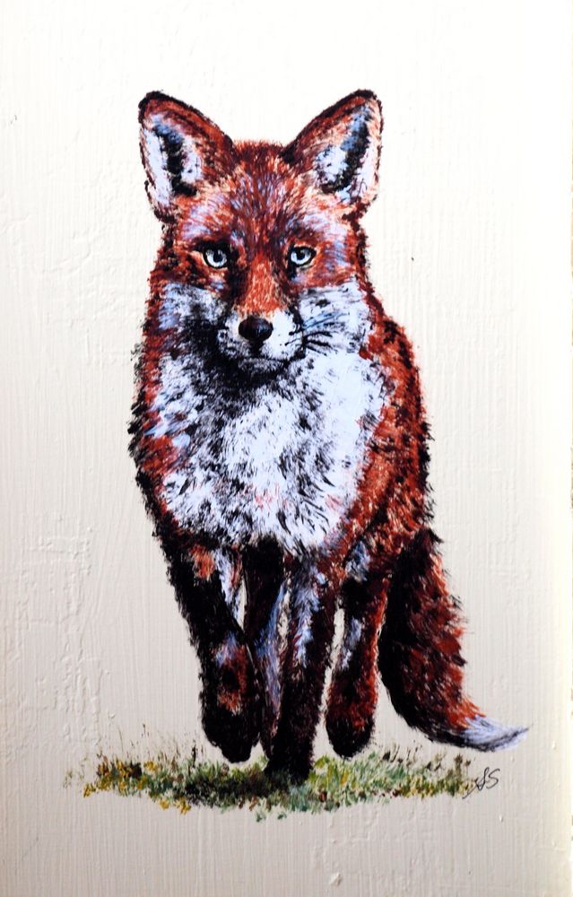 Gemalter Fuchs Foto Bild 2d Grafik Zeichnungen Jagd Bilder Auf Fotocommunity